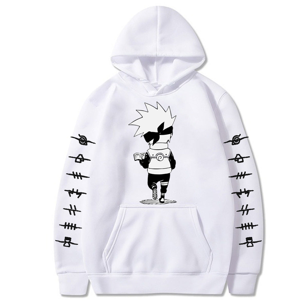 Trendy Anime Logo Printed Unisex Casual Hoodie