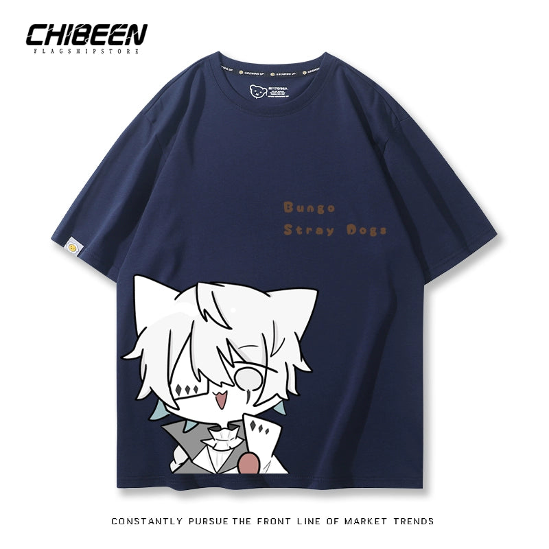 Trendy Anime Graphic Cotton Loose T-Shirt