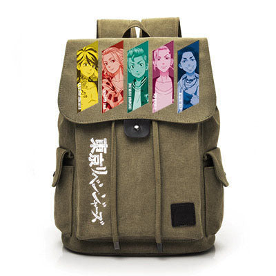 Vintage Anime Canvas Backpack