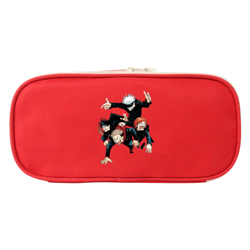 Trendy Anime Stationery Zipper Pencil Case