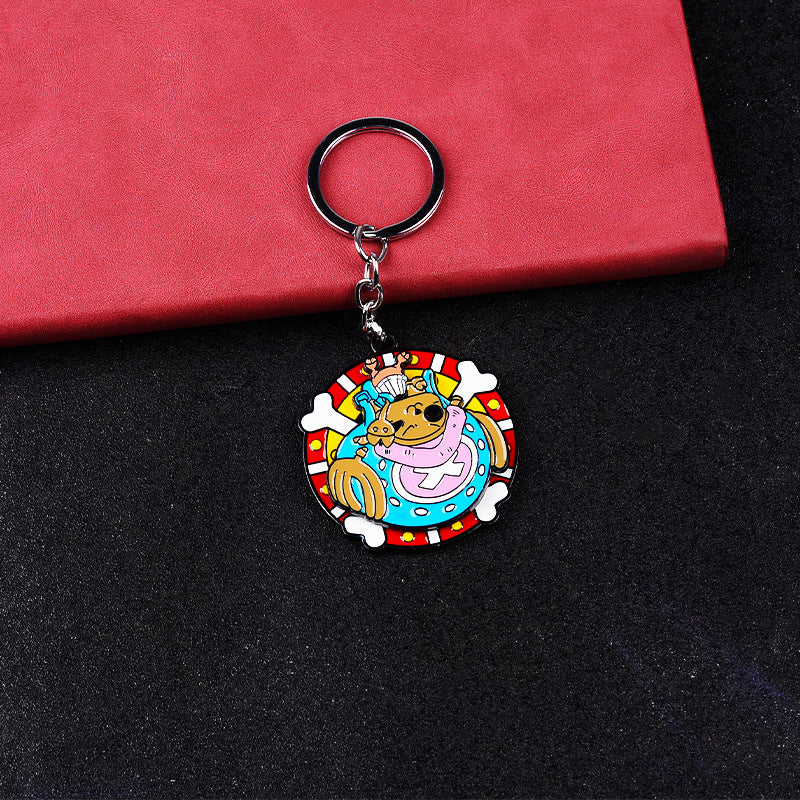 Luffy Rotatable Keychain Pendant