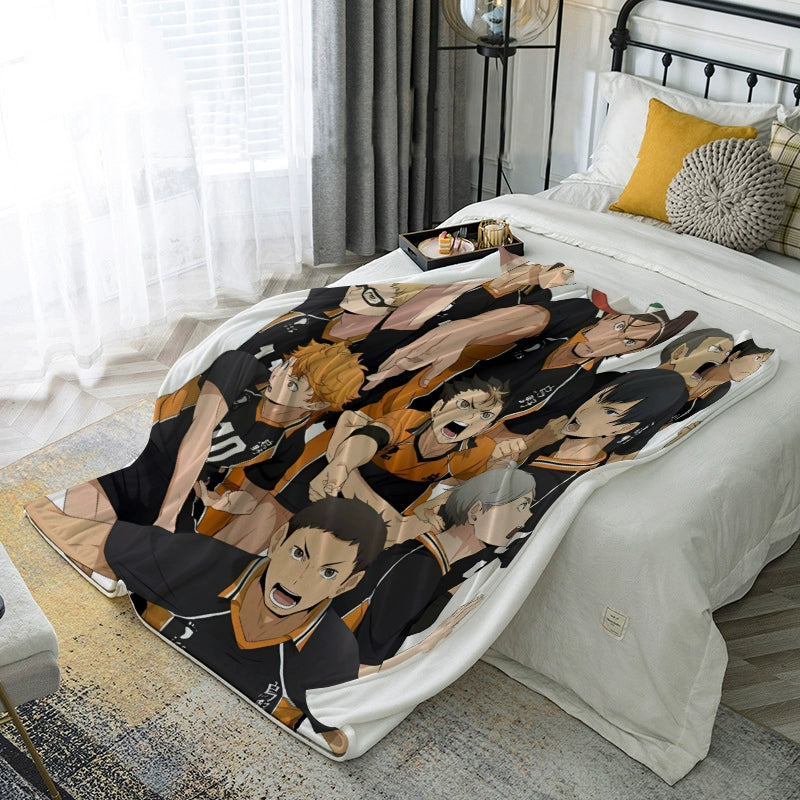 Hinata Anime Pattern Nap Blanket