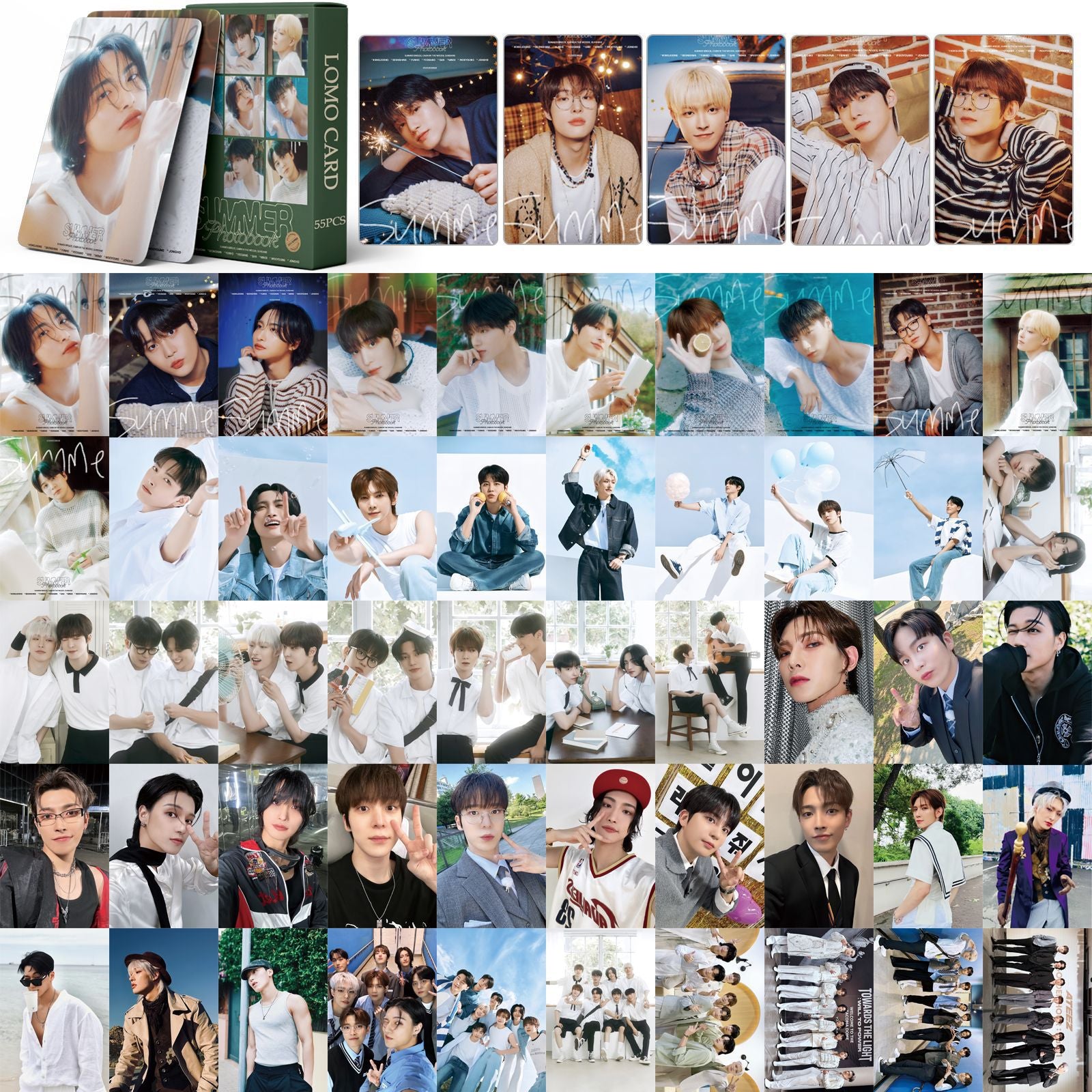 55 KPOP Album Lomo Cards