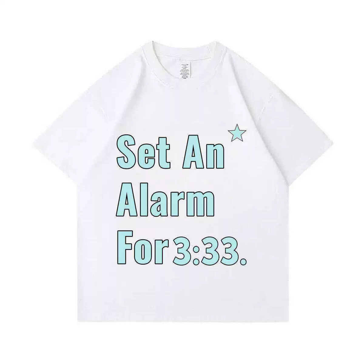 KYA Same Letter Print Short-sleeved T-shirt