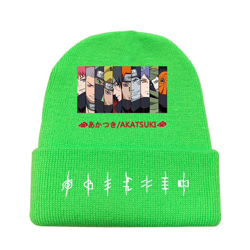 Versatile Anime Print Knitted Hat