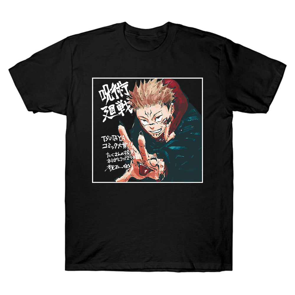 Unisex Anime Graphic Print Summer Short-sleeved T-shirt