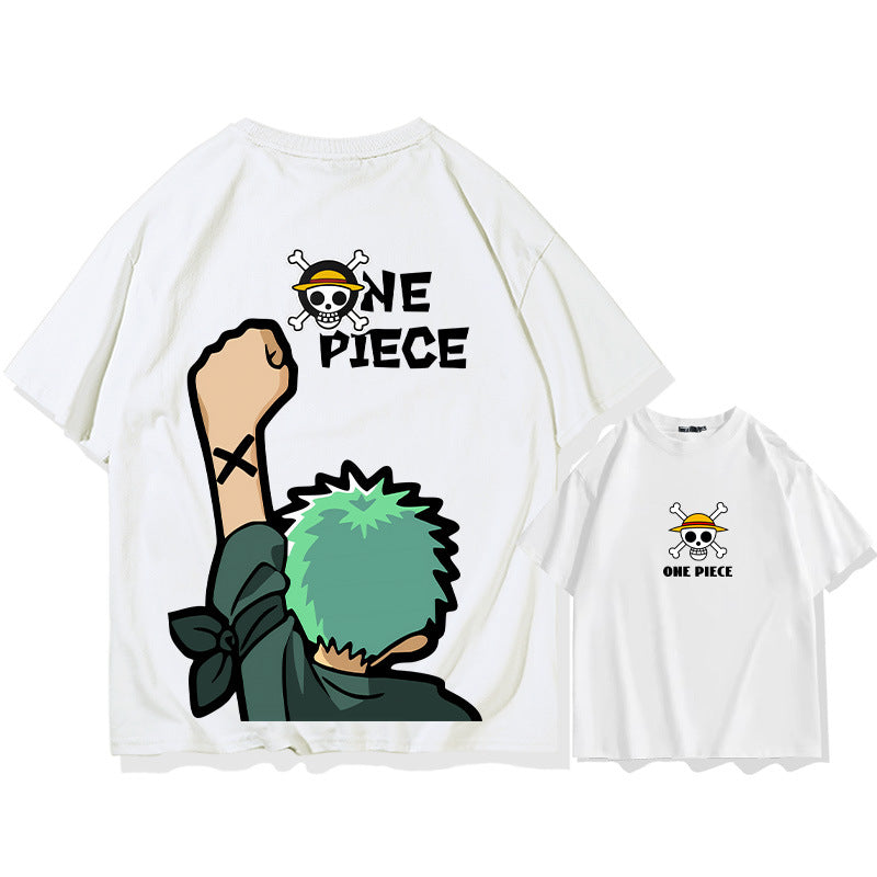 Men's Anime Zoro Short-sleeved Cotton T-shirt