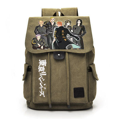 Vintage Anime Canvas Backpack