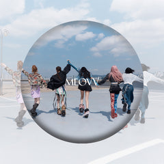 KPOP Album "MY EYES OPEN VVIDE" Badge Mirror Keychain