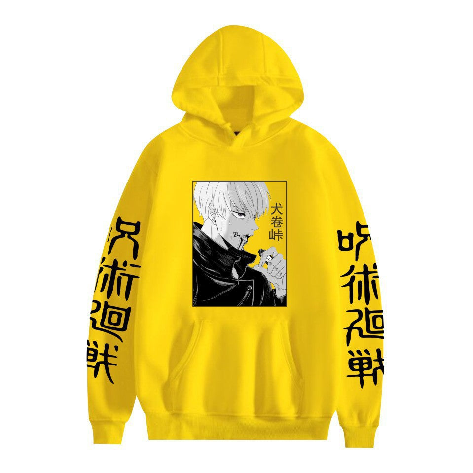 Unisex Anime Graphic Printed Pullover Hoodie