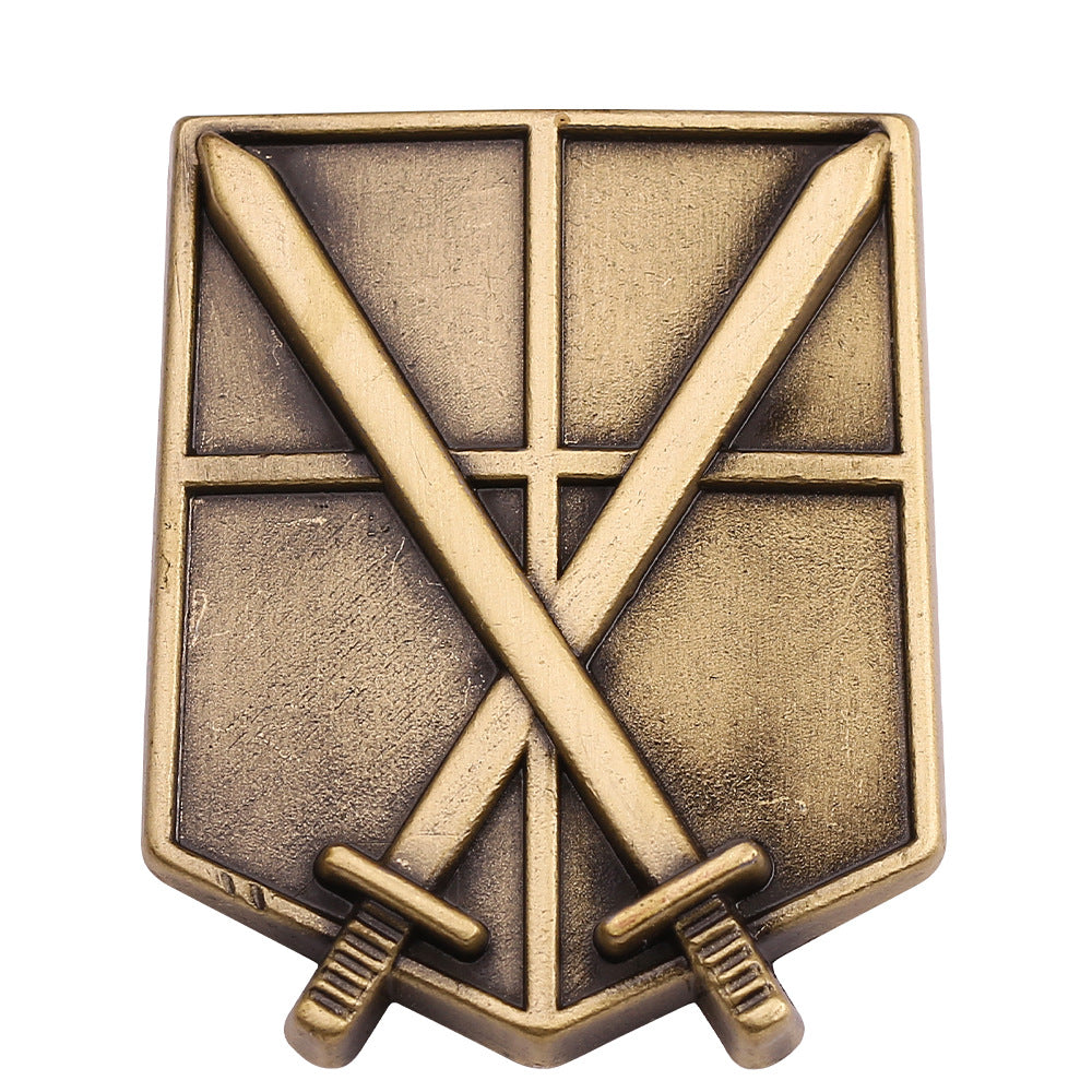Anime Metal Brooch Badge