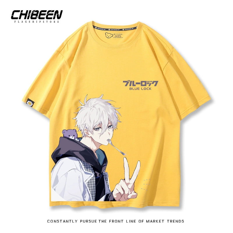 Unisex Anime Print Short-sleeved T-shirt