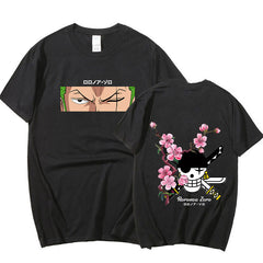 Cool Men's Zoro Print Crew Neck Relaxed T-Shirt