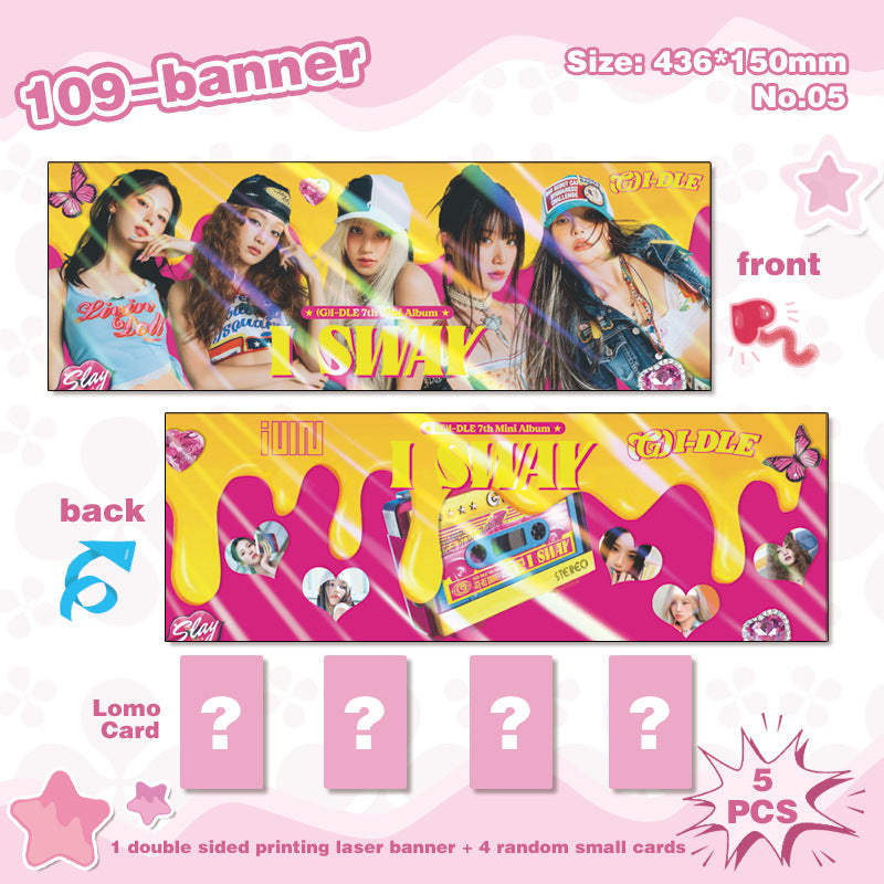 SKZ Laser Handheld Banner Photocard