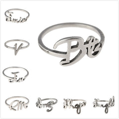 Chic Titanium Steel Kpop Logo Ring