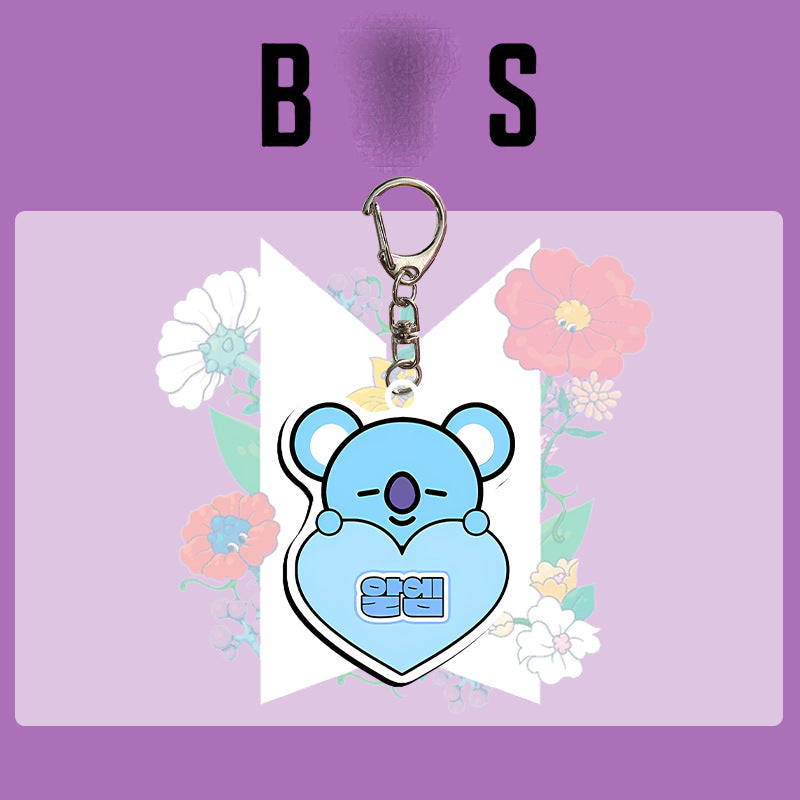 BANGTAN Name Tag Keychain Pendant