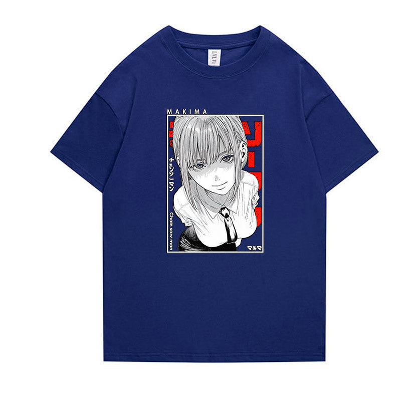Unisex Anime Graphic Short-sleeved T-shirt