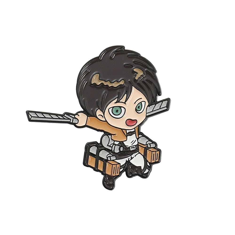 Anime Metal Brooch Badge