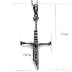 Narsil Sword Pendant Necklace
