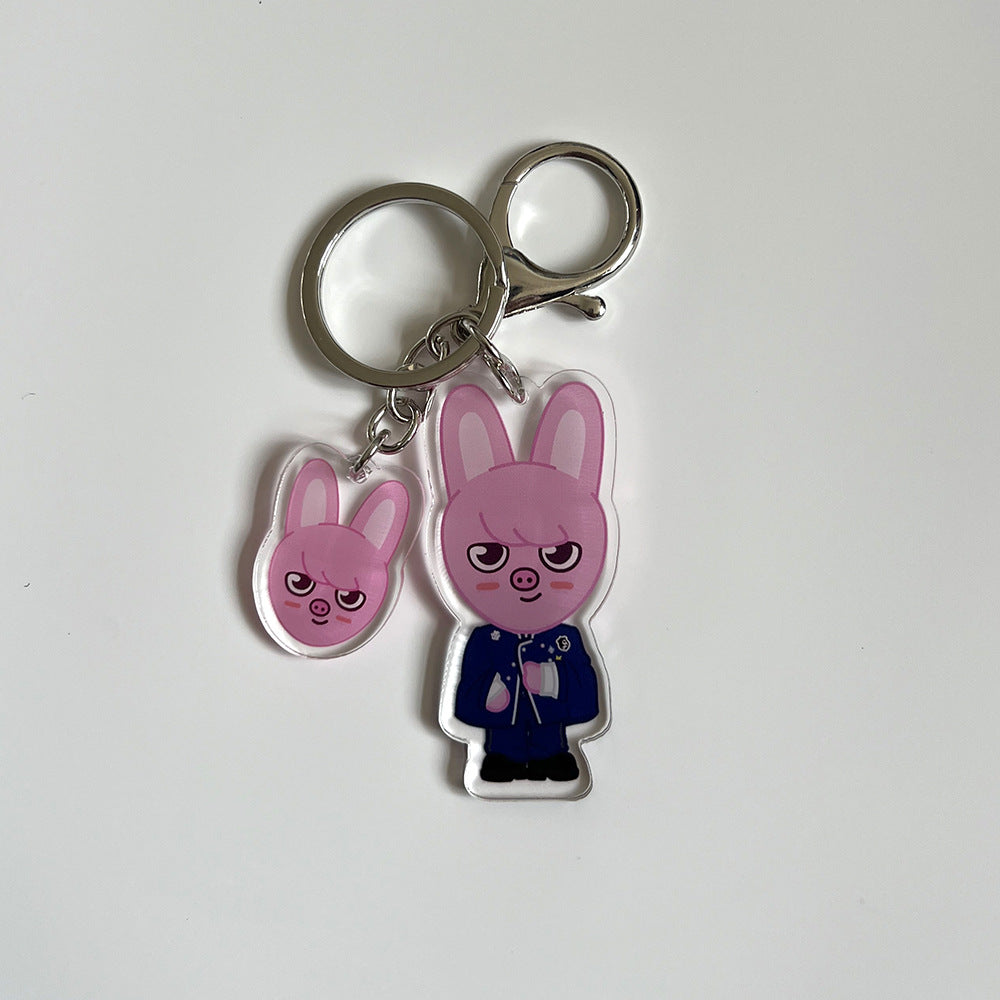 Kpop Cartoon Acrylic Keychain