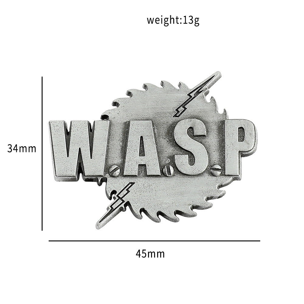 WASP Letter Brooch Pin