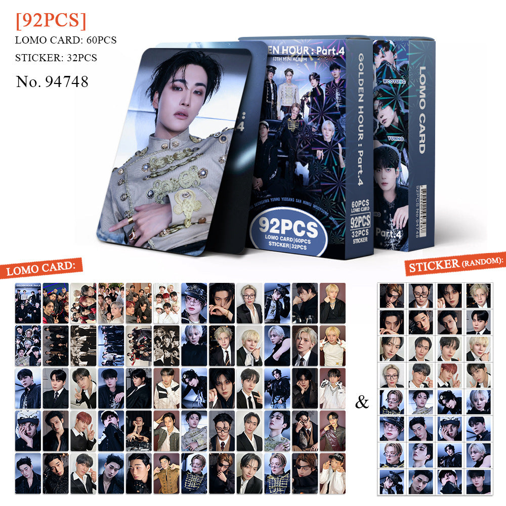 92PCS GOLDEN HOUR Part.4 Photo Cards Stickers
