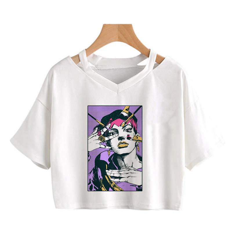 Chic Girls Jojo Printed Crop Top T-shirt