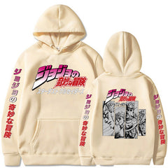 Unisex Jojo Anime Casual Loose Hoodie