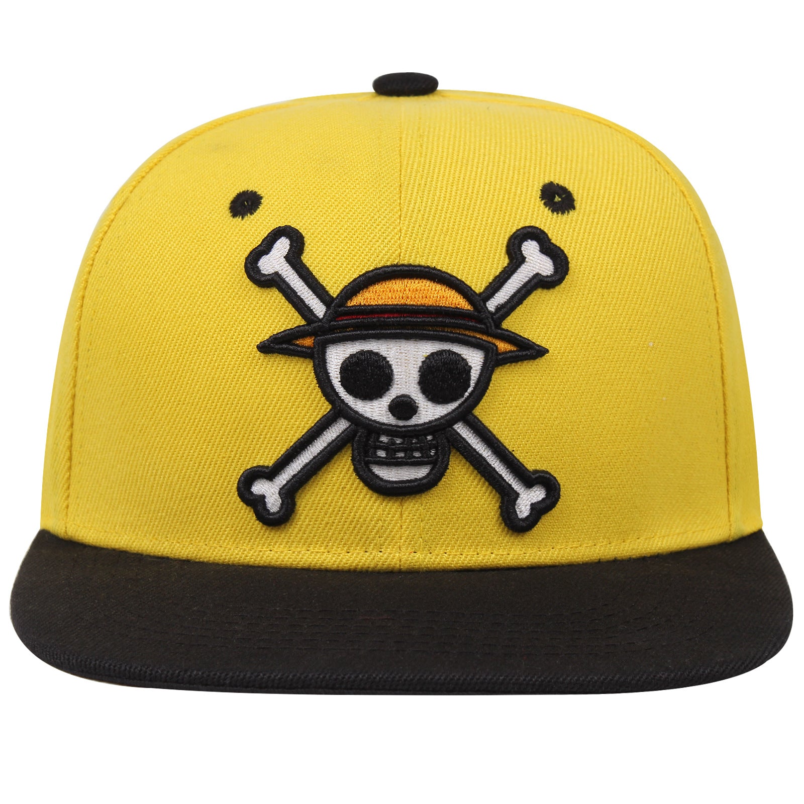 Cool Pirate King Embroidered Flat Brim Baseball Hat