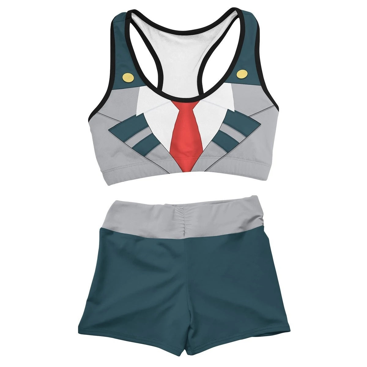 Women's Anime 3d Print Sports Vest Shorts Set