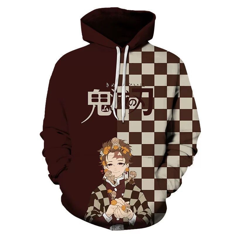 Unisex Trendy Anime Cosplay 3D Printed Pullover Hoodie