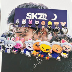 SKZ Sauna Doll Acrylic Pendant Keyring Set