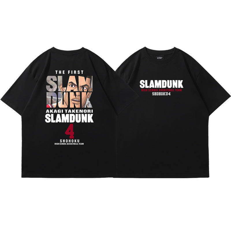 Casual Anime Basketball Loose T-shirt