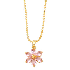 Luxury Flower Pendant Collarbone Necklace