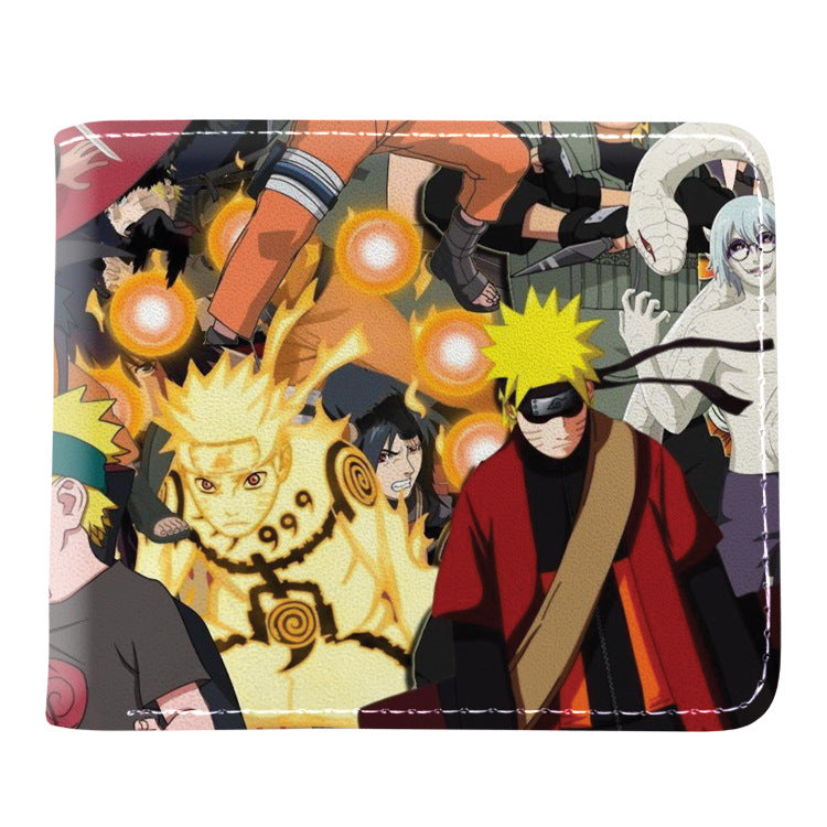 Trendy Anime Sasuke Folding Wallet