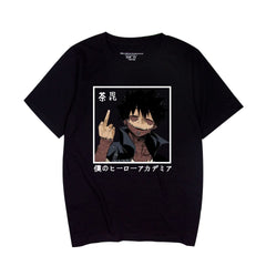 Unisex Anime Printed Casual Crew Neck T-shirt