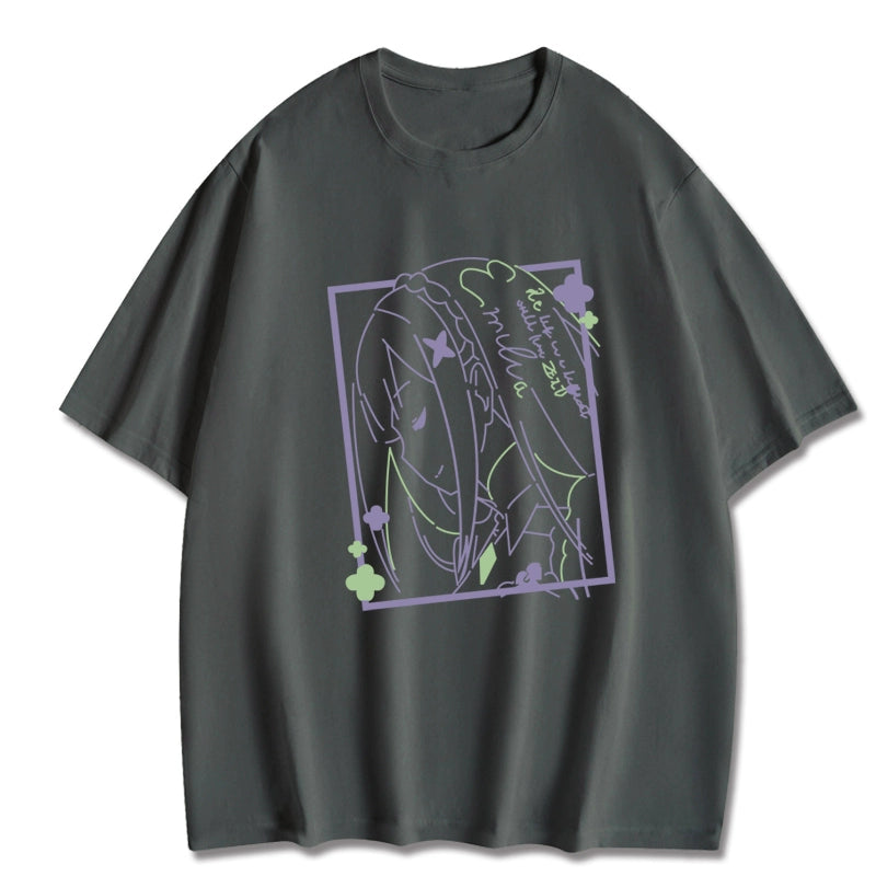 Rem Anime Loose Cotton Short Sleeve T-shirt