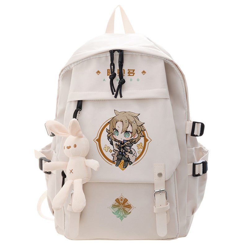 Casual Game Graphic Print Backpack