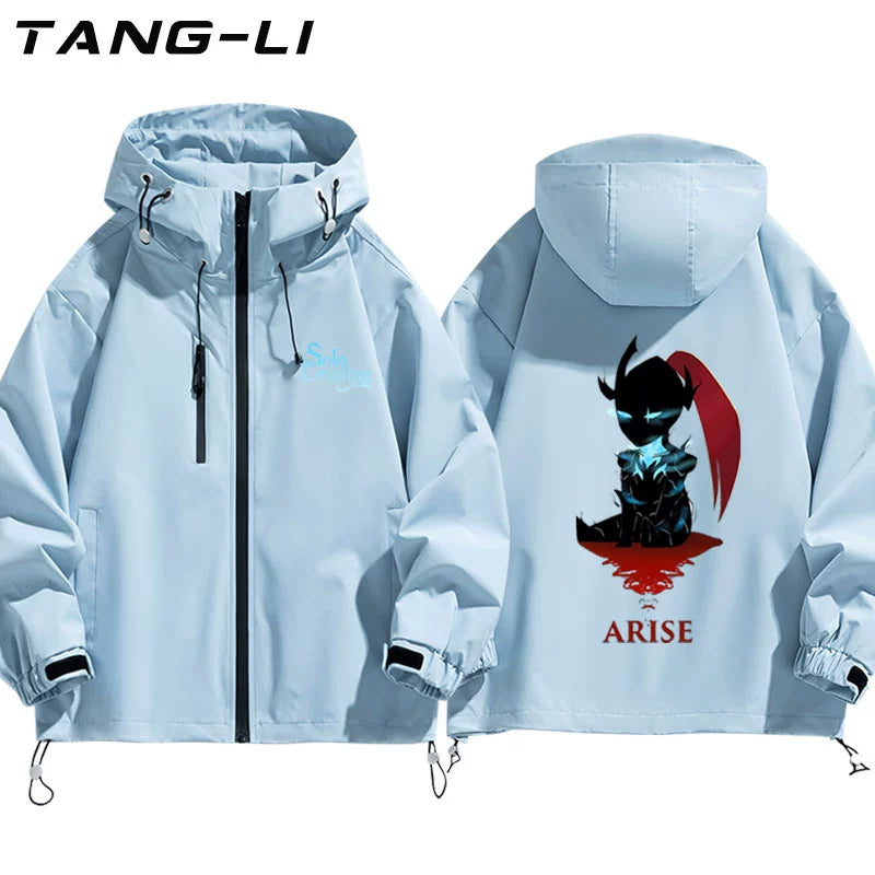 Men's Anime Graphic Print Hooded Jacket