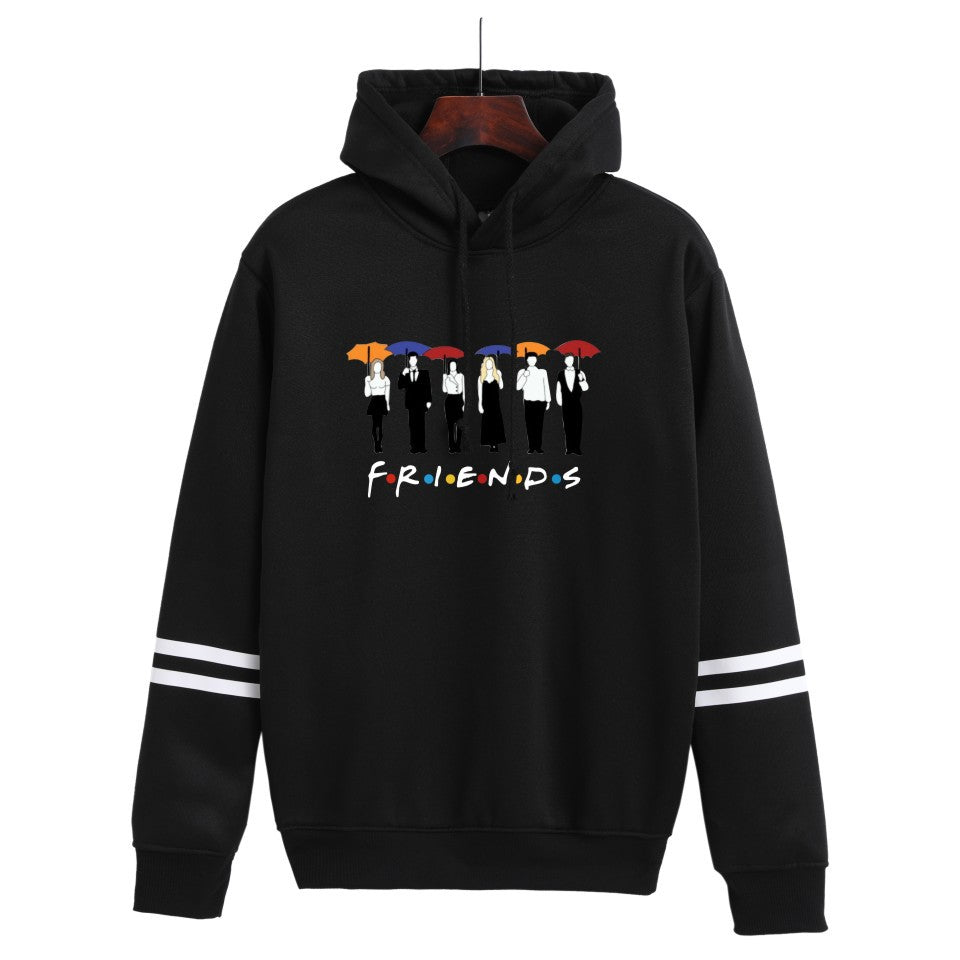 Unisex Casual Friends Print Loose Hoodie