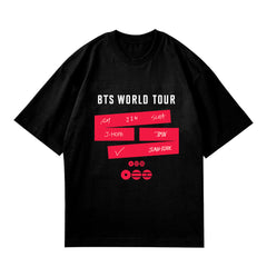 BTS ARIRANG LOGO Printed Cotton T-Shirt