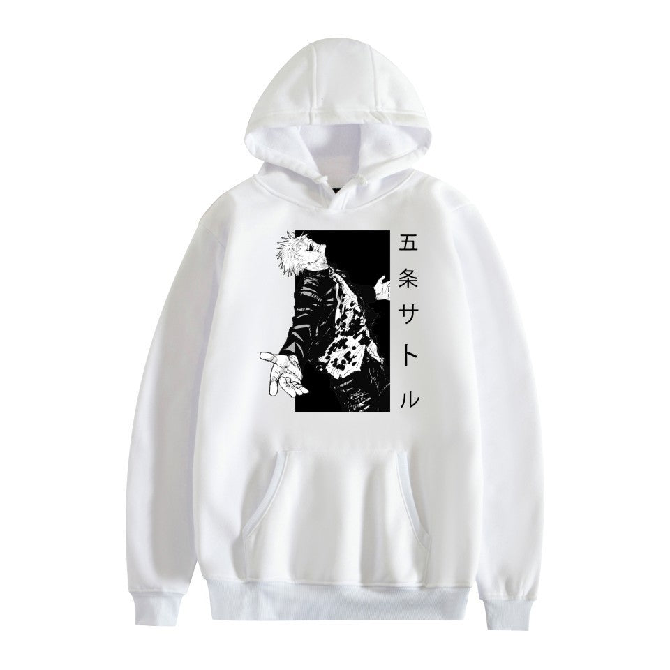 Unisex Anime Print Casual Loose Hoodie