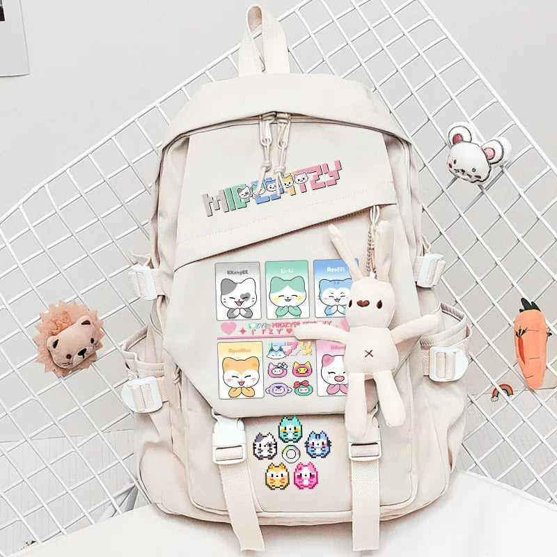 KPOP Cartoon Large-capacity Schoolbag Backpack