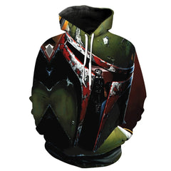 Unisex Mandalorian 3D Cosplay Zip Up Hoodie