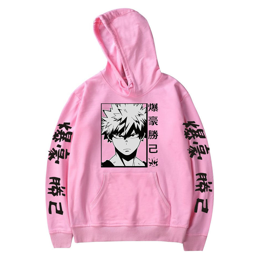 Unisex Anime Graphic Printed Loose Hoodie