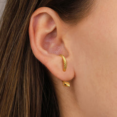 Snake Stud Earrings A Pair