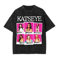 Vintage Kpop Daniela Cotton Washed T-Shirt