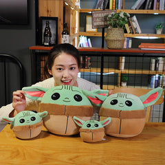 Cute Baby Yoda Plush Toy Pillow