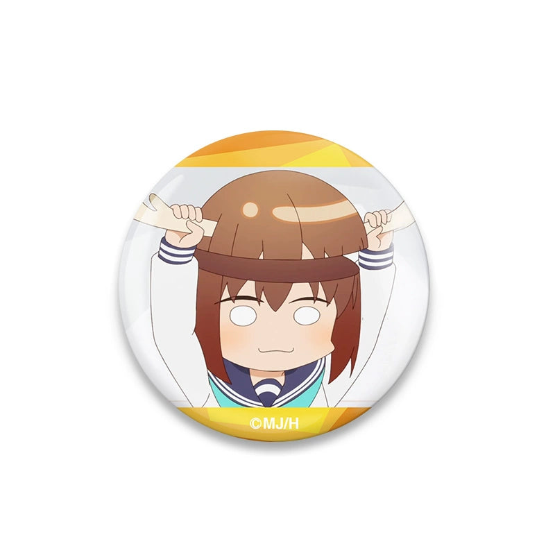 Funny Anime Emoji Badge