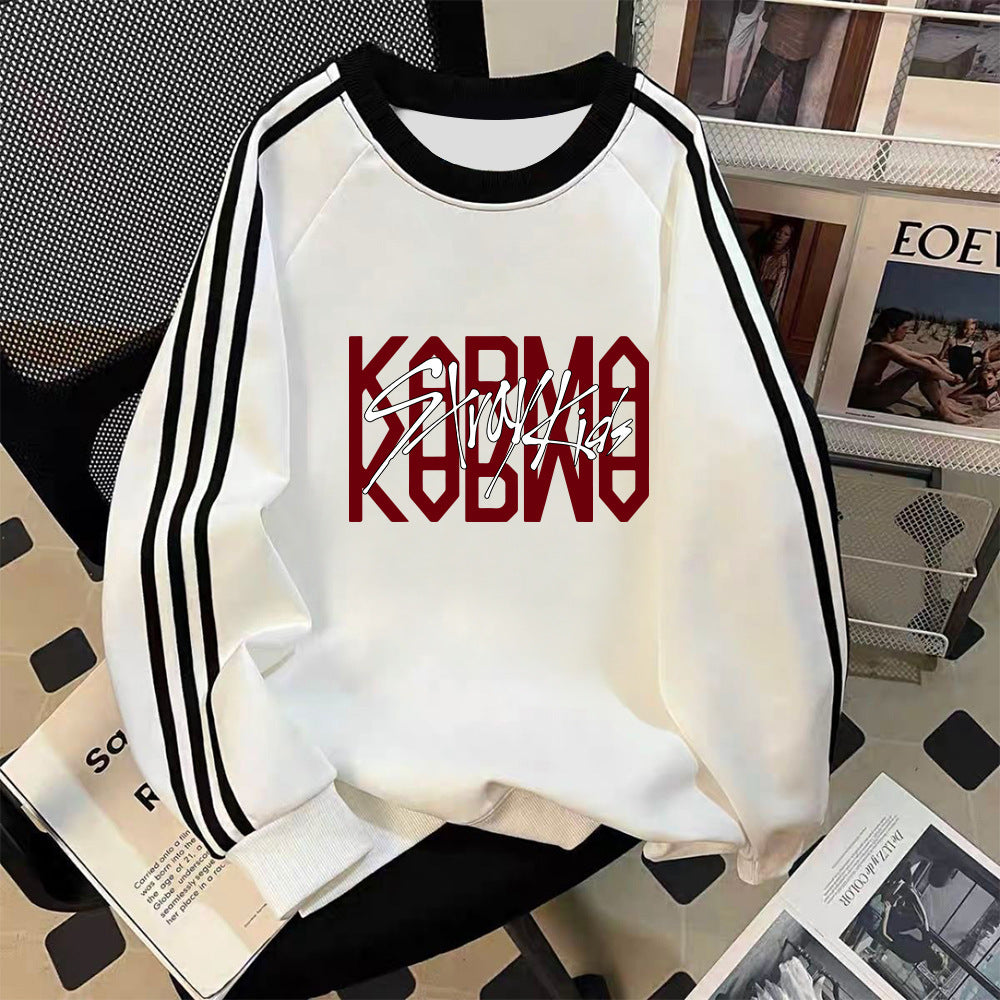 Casual KARMA Album College Crew Neck Sweatshirt